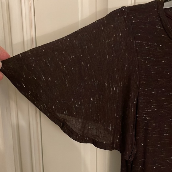 DOLAN LEFT COAST COLLECTION midi handkerchief‎ hem black/whiteblend dress - Picture 2 of 14